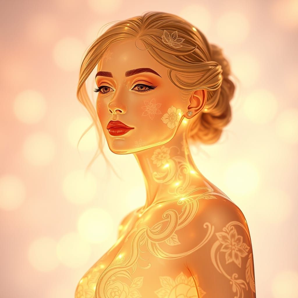 Translucent Woman, Golden