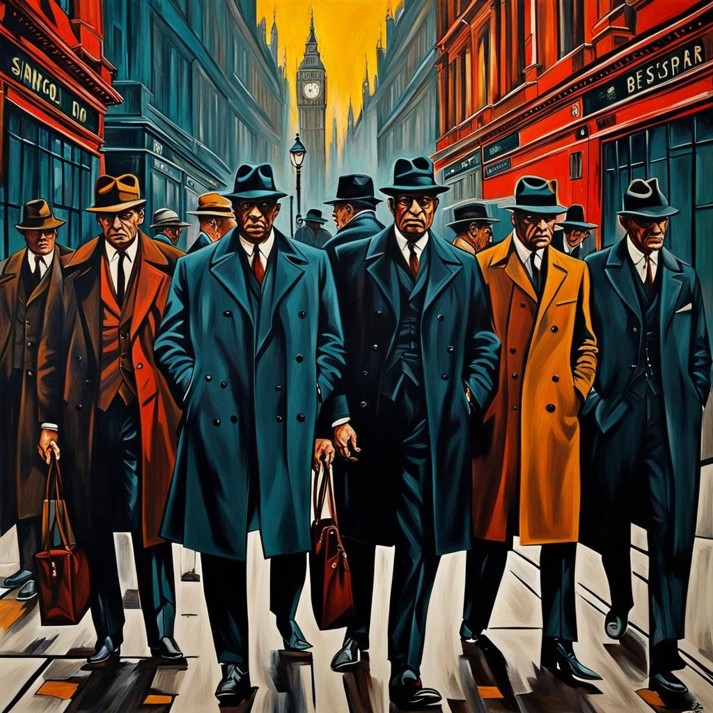 1960s London Gangsters in Abstract Art