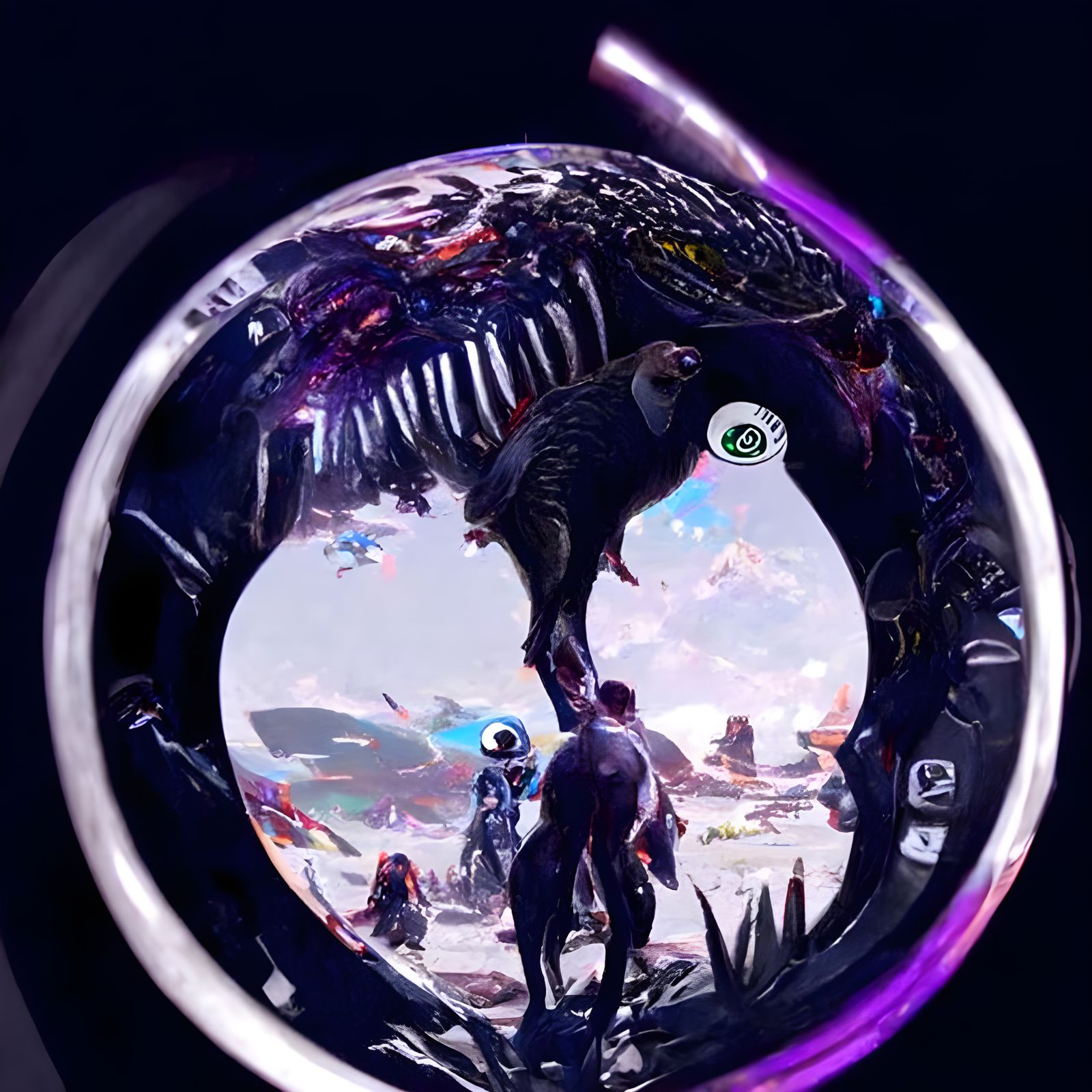 Cyborg Dinosaurs in UFOs Change Timelines