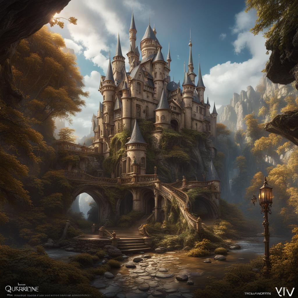 Fantastical Matte Painting with Intricate Details
