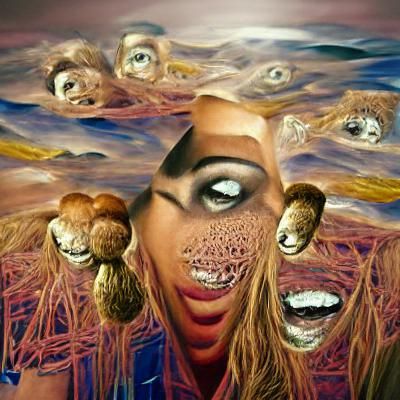 Beyonce on crack surrealism