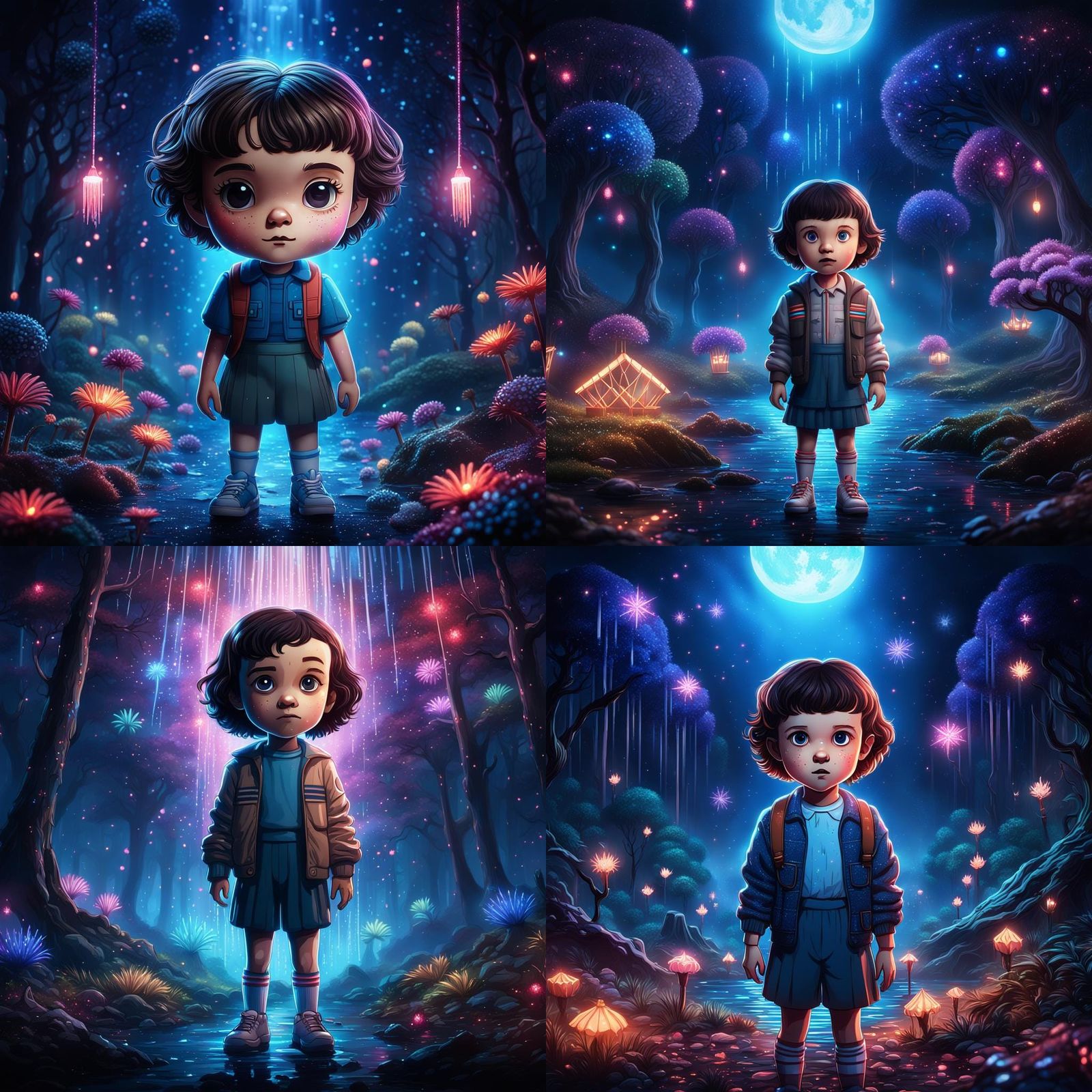 Chibi Eleven from Stranger Things: Digital Art
