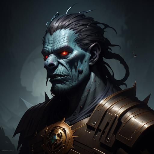 Demonic Muppet Portrait in Hyperdetailed Style