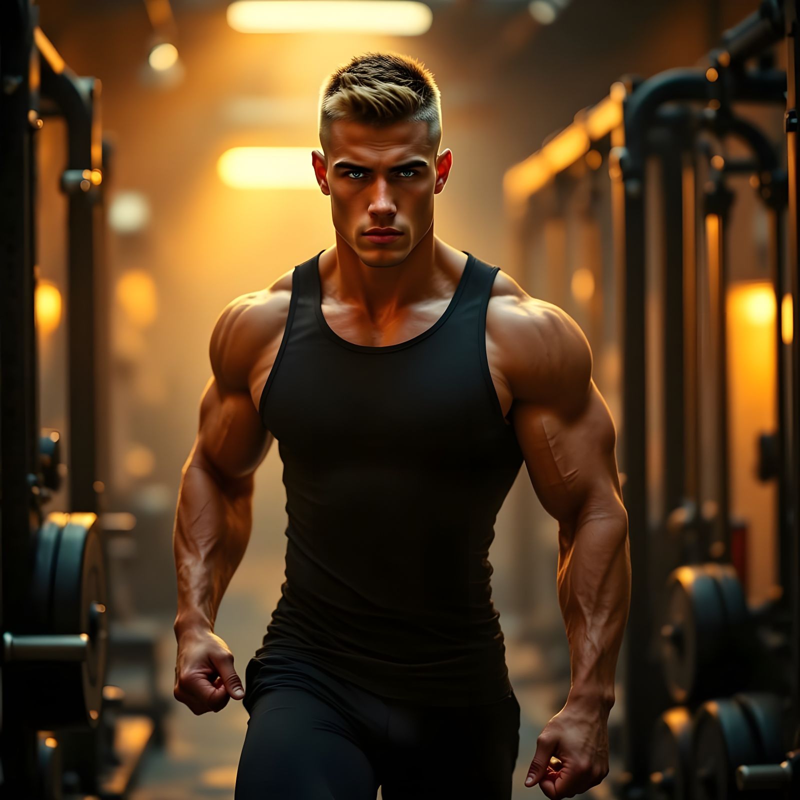 Hyper-Realistic Gym Workout in Epic 3D Style