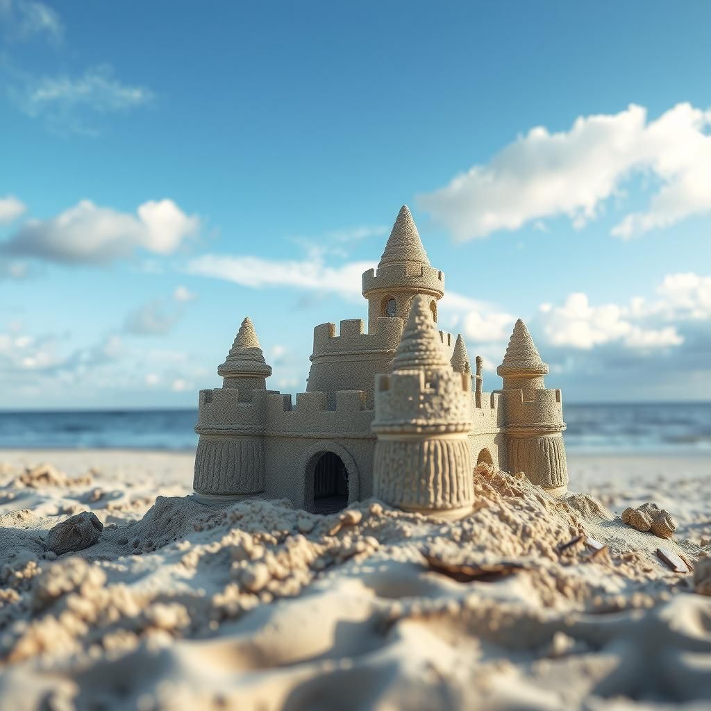 A2727  - in Sand: A Castle Built Between Worlds