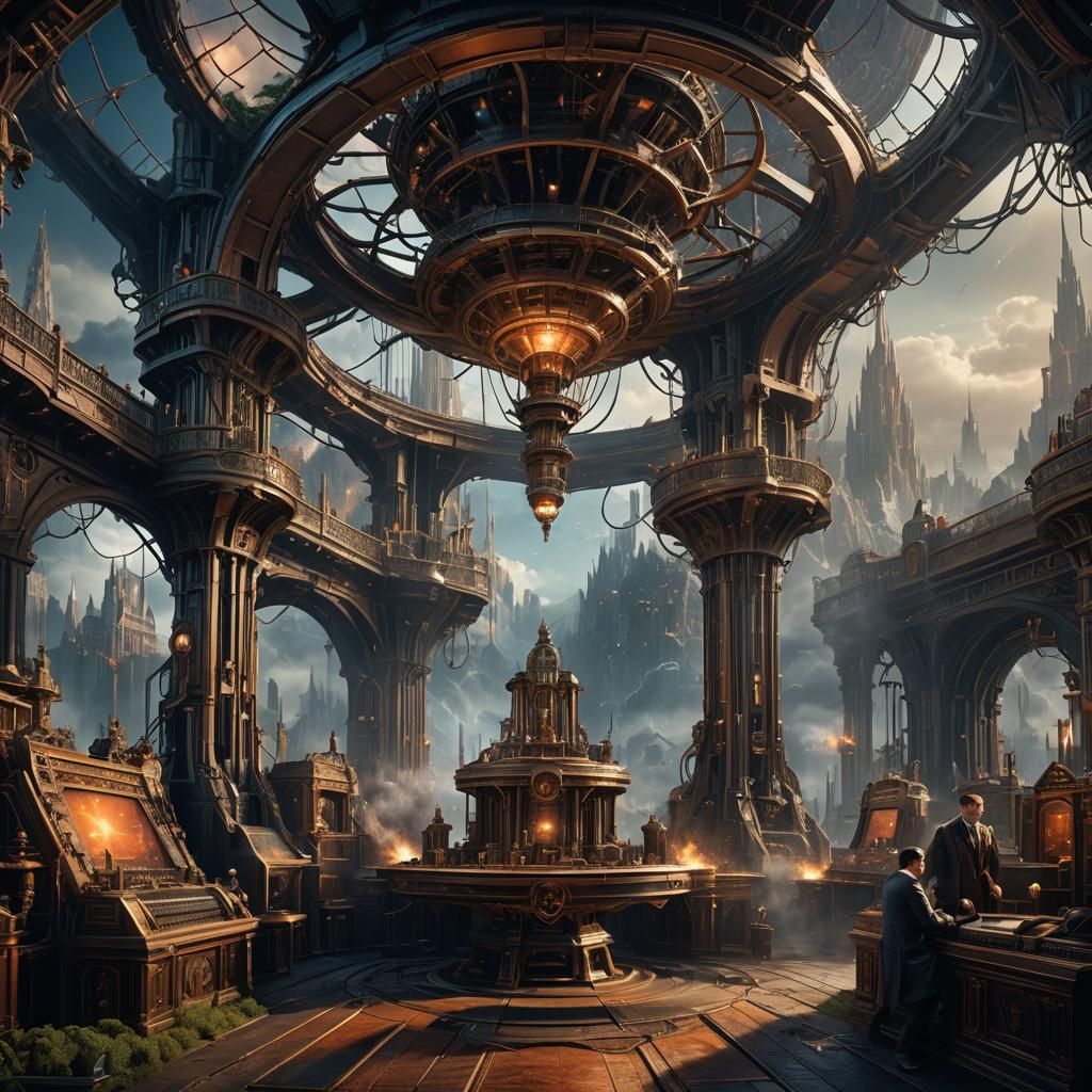 Nikolai Tesla Manifestation: Detailed Matte Painting