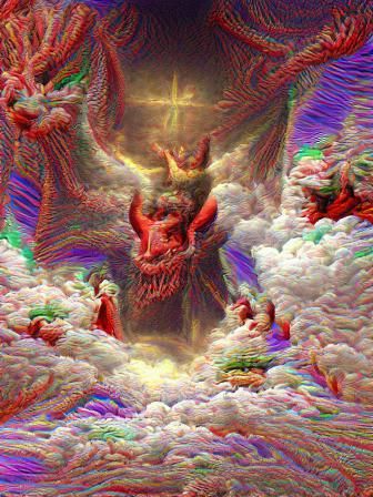 Satan being cast out of heaven