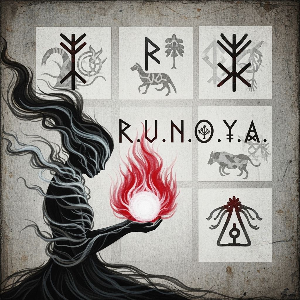 Dökkálfar Elf Ritual with Nordic Symbols