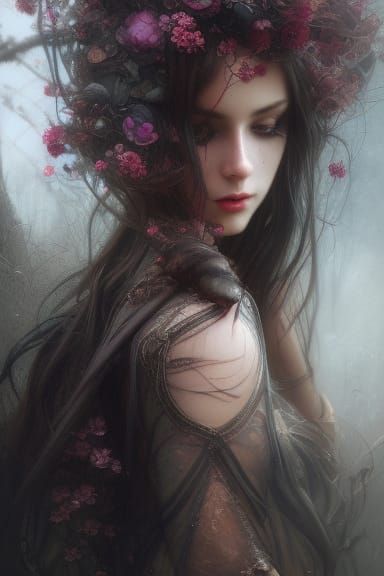 Gothic Beauty in Dark Fantasy Concept Art