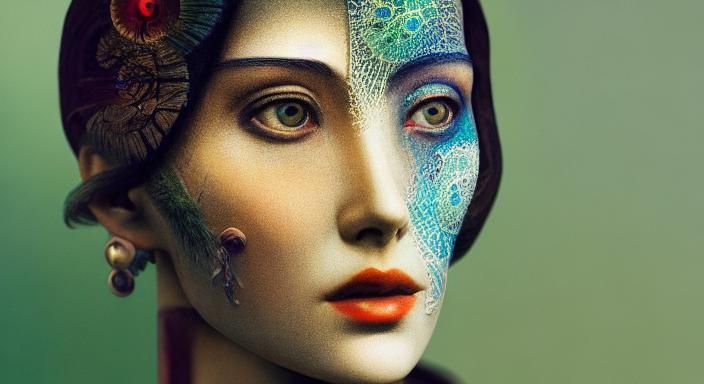 Mythical Creatures Sculpture in Glass Forest