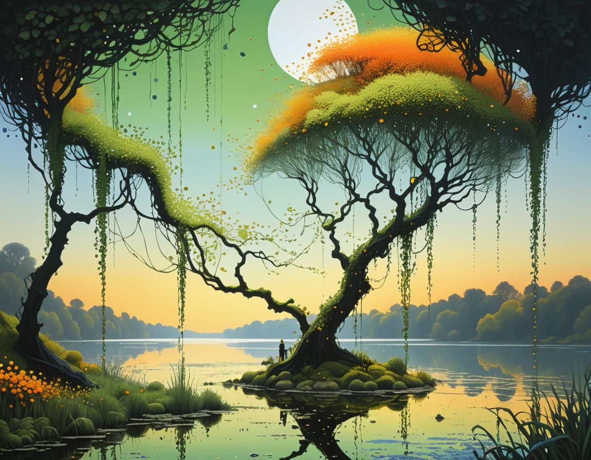 Lake in Landscape