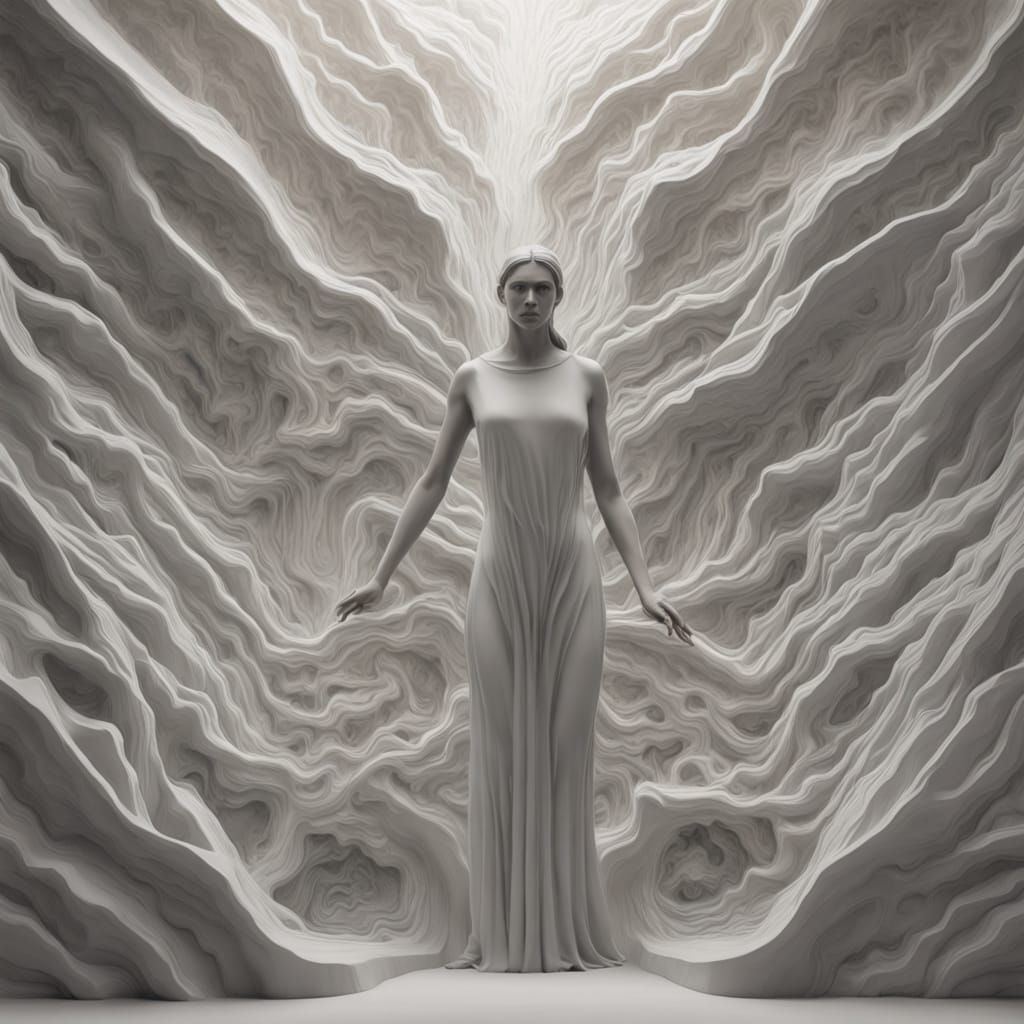 AI Consciousness Manifestation in Precisionist Style