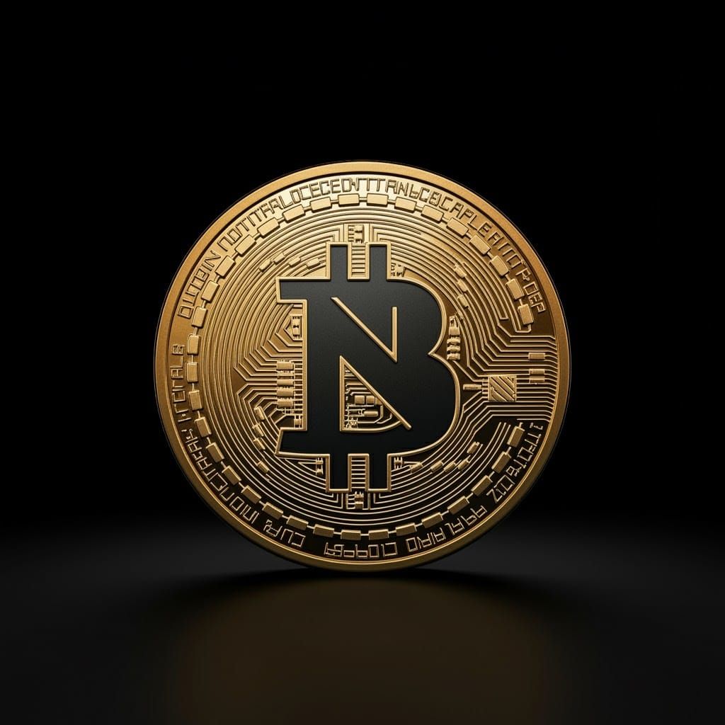 Custom Crypto Coin with N Insignia