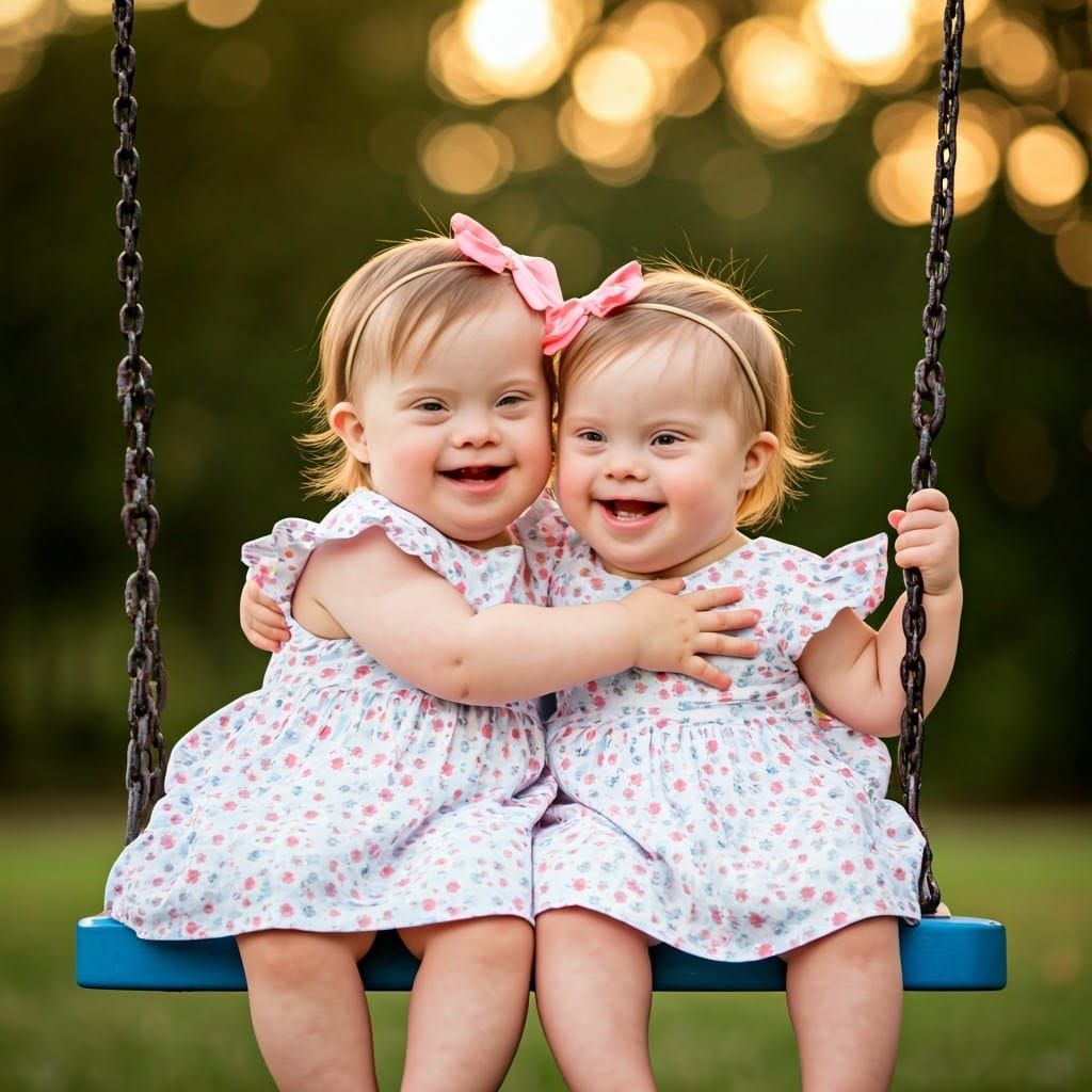 Twin Girls with Down Syndrome Share Heartwarming Moment on S...