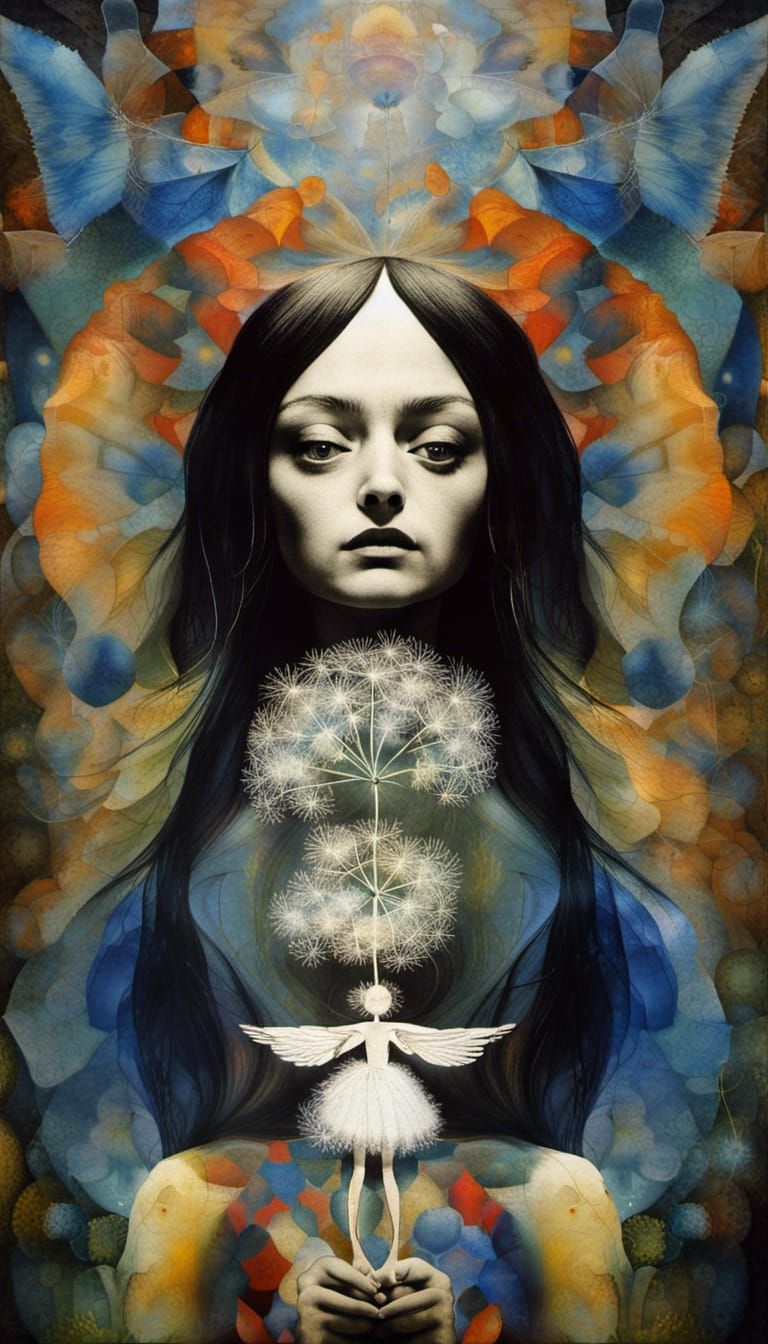 Dandelion Dreamscape: Fairies and Angels in Flight