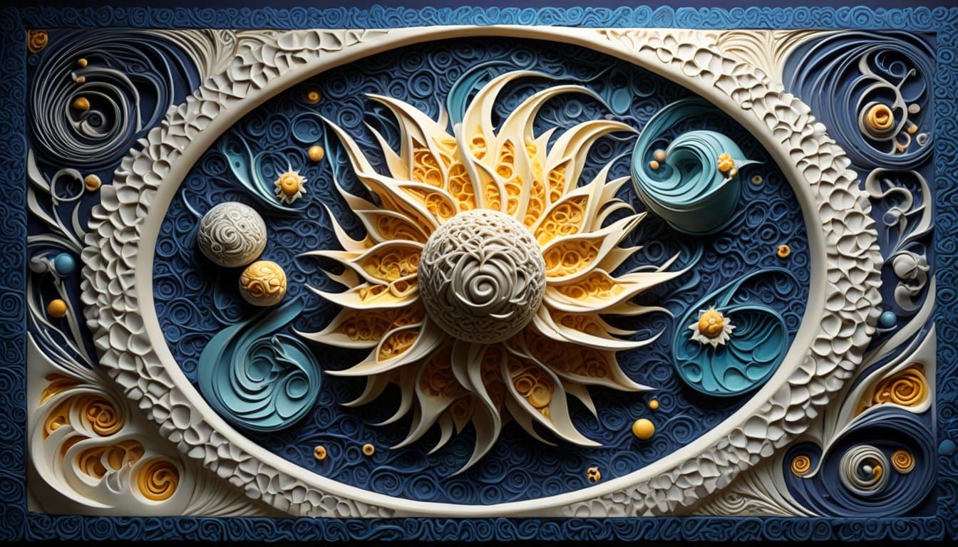 3D anthropomorphic vast irregular fractal imaginary negative space chromoshadow surrealastic depth of field sgraffito ...