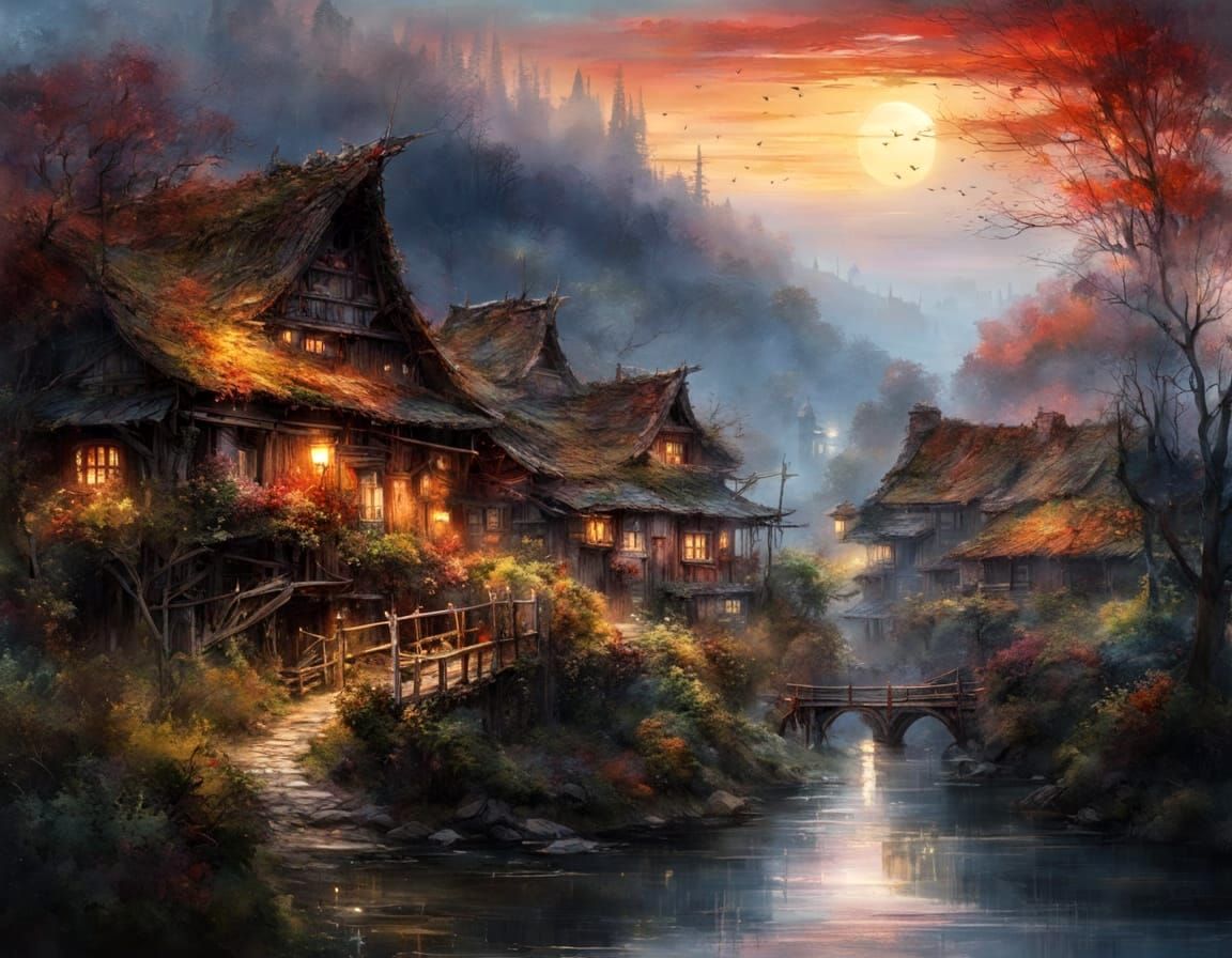 Autumn Hamlet’s Glow