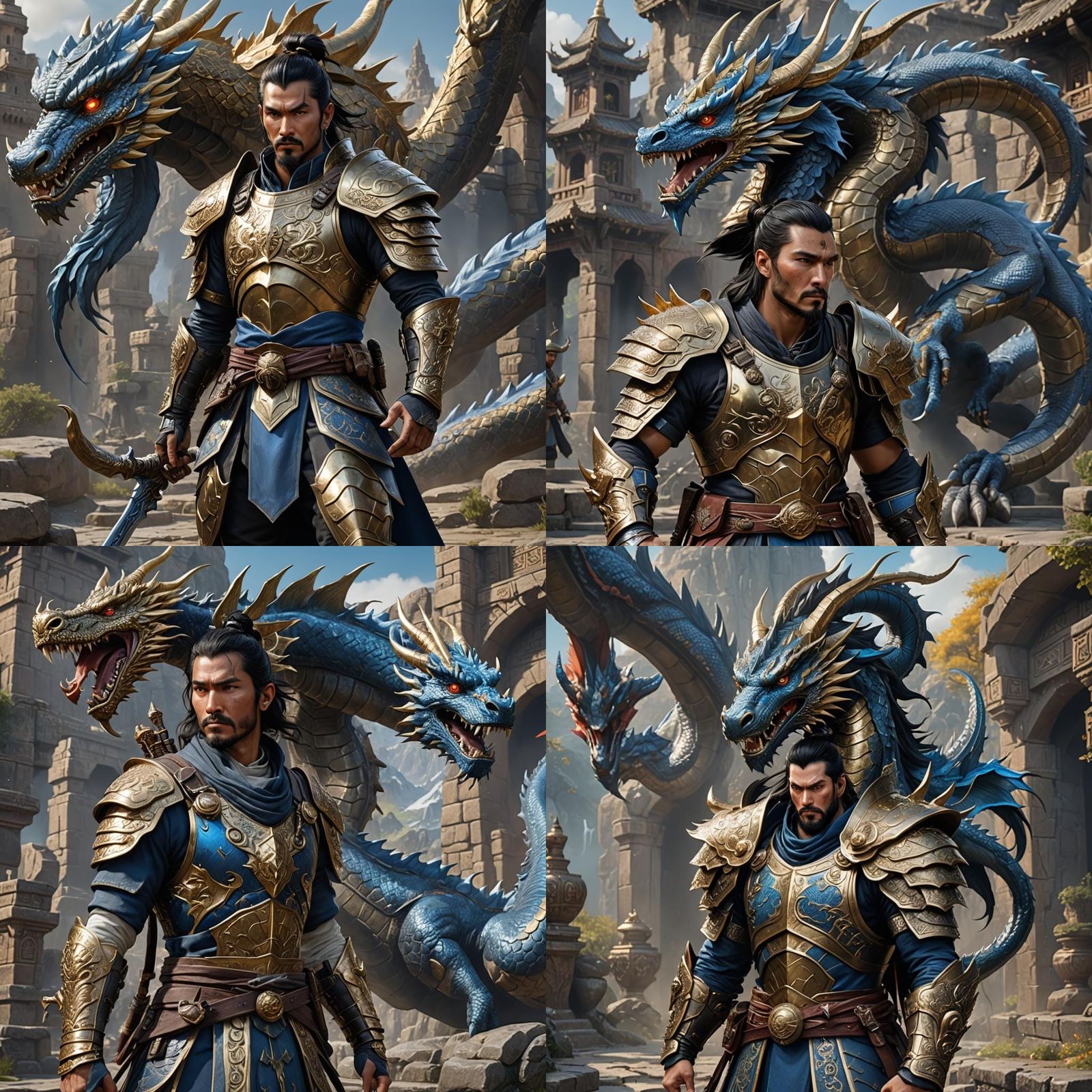 Dragon Armor Ranger in Fantasy Concept Art