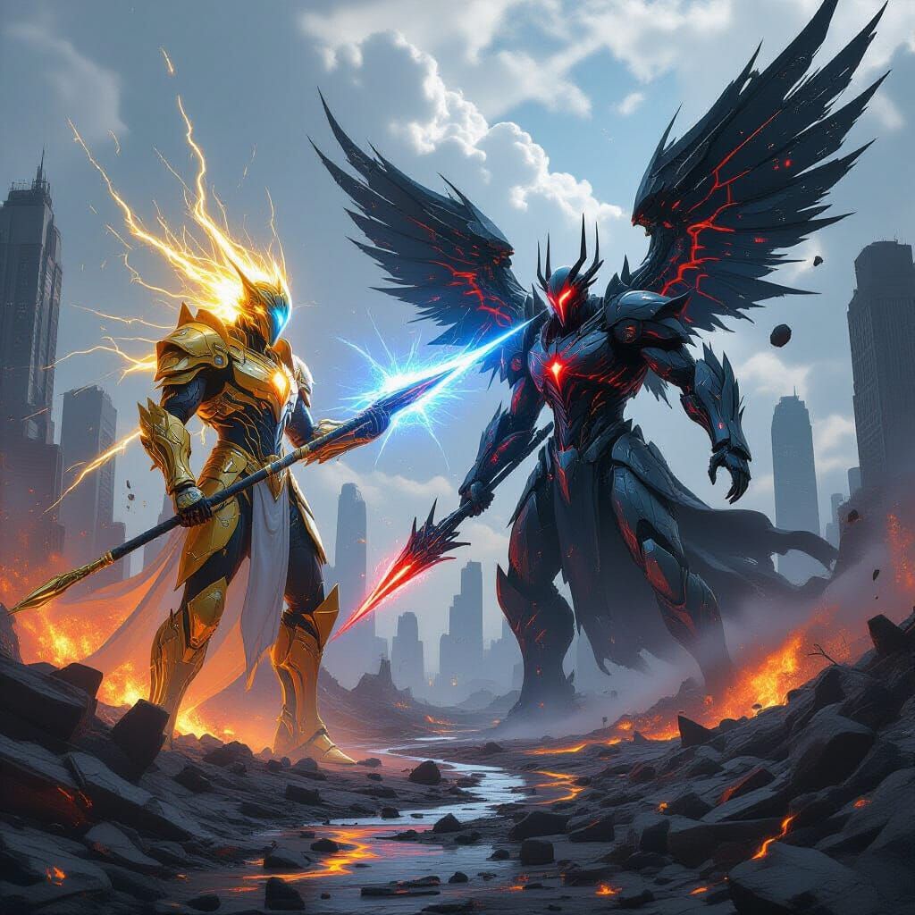 Cosmic Gods Clash on Shattered Earth