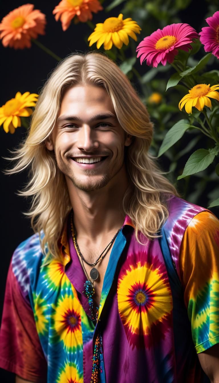 Happy hippie