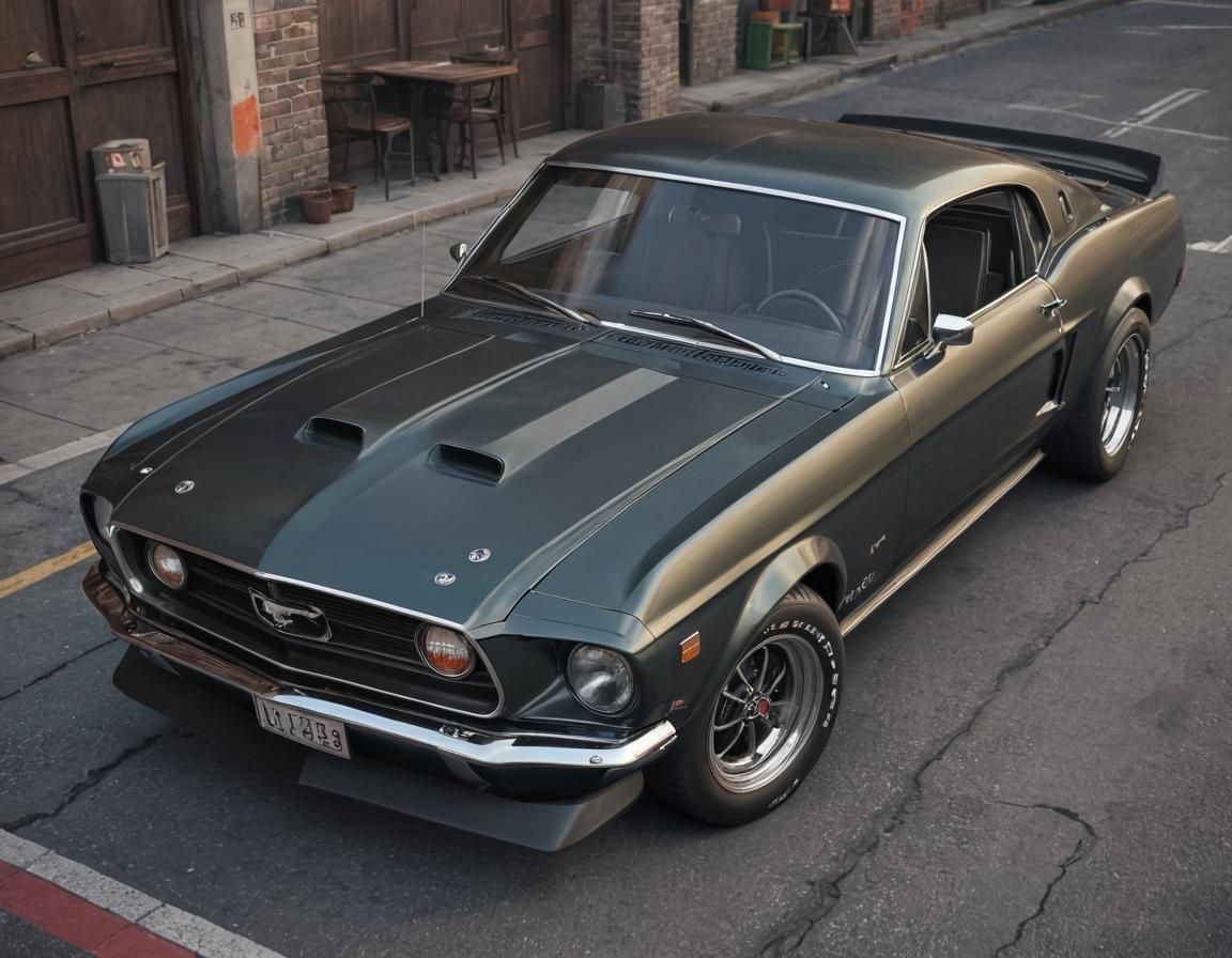 Ford Mustang 1969: 3D Anime Art