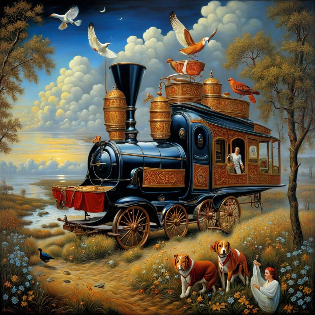 Surreal Conceptual Art with Dreamlike Composition