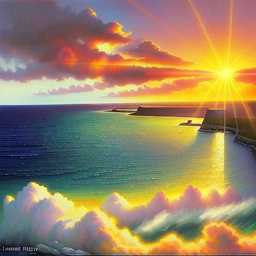 Aran Islands Sunset: Impressionist Oil Painting