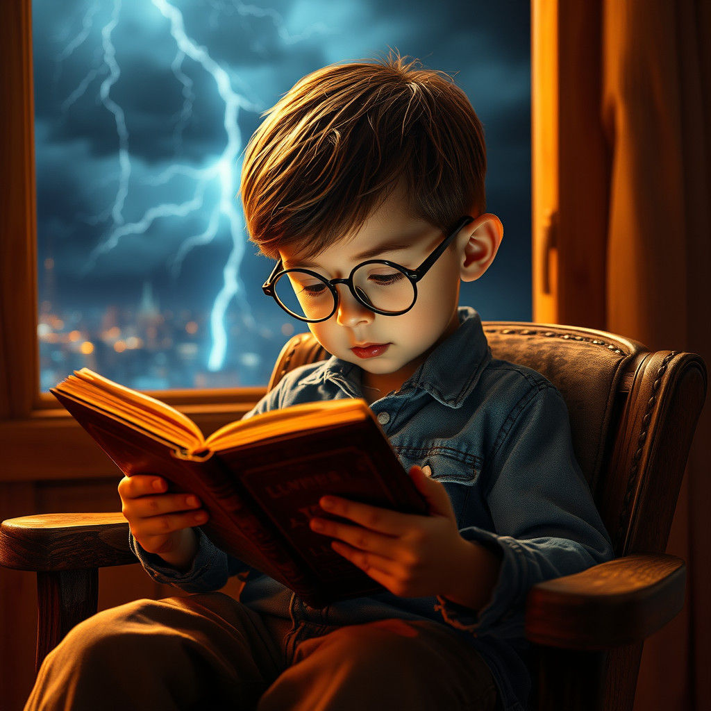 Boy's Book Transforms to Stormy Sci-Fi Night