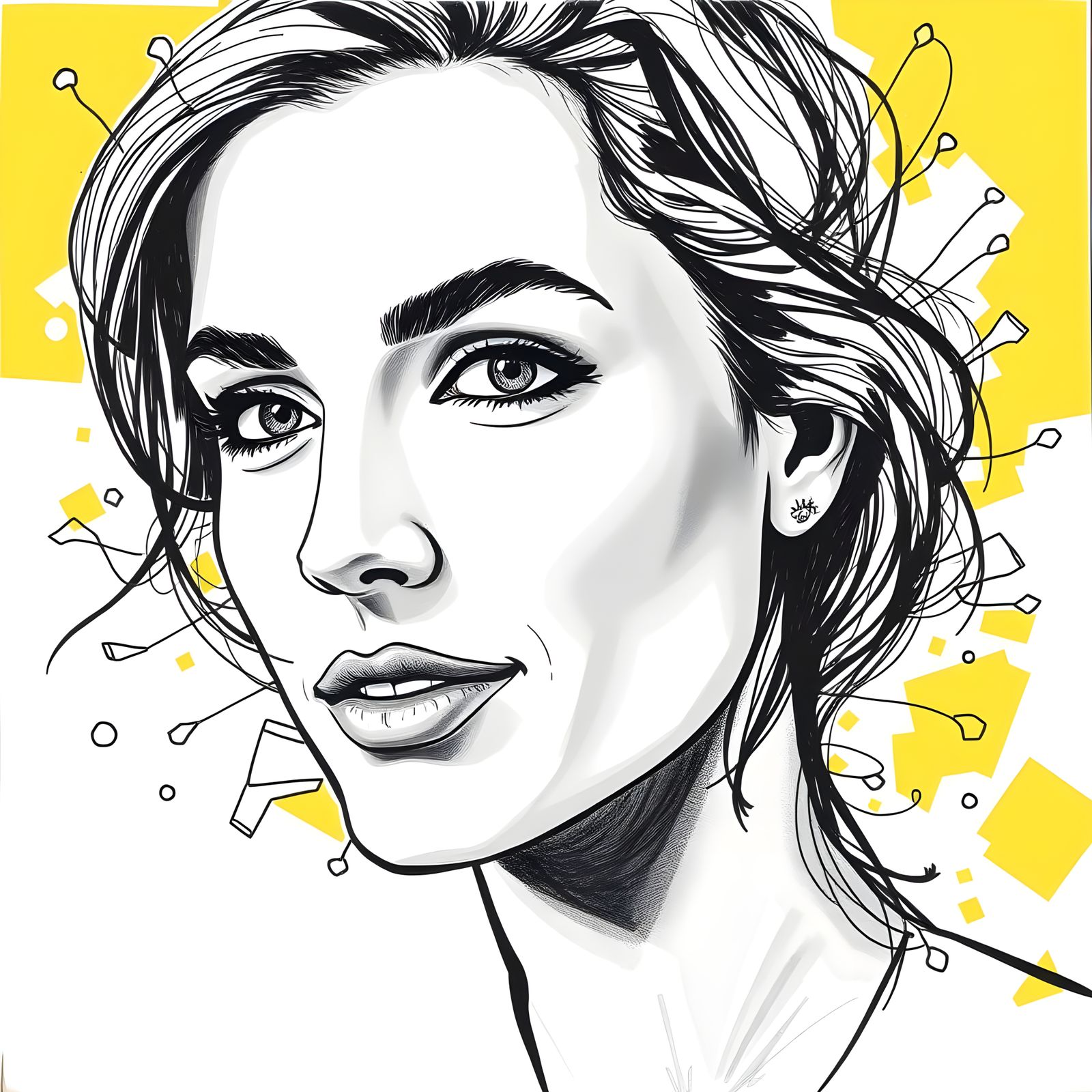 Doodle Woman 💛🤍