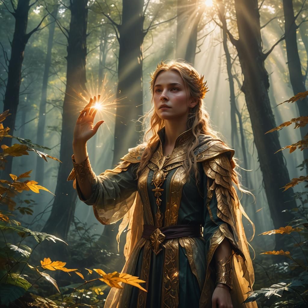 Alina Starkov Summons Sunlight in Misty Forest