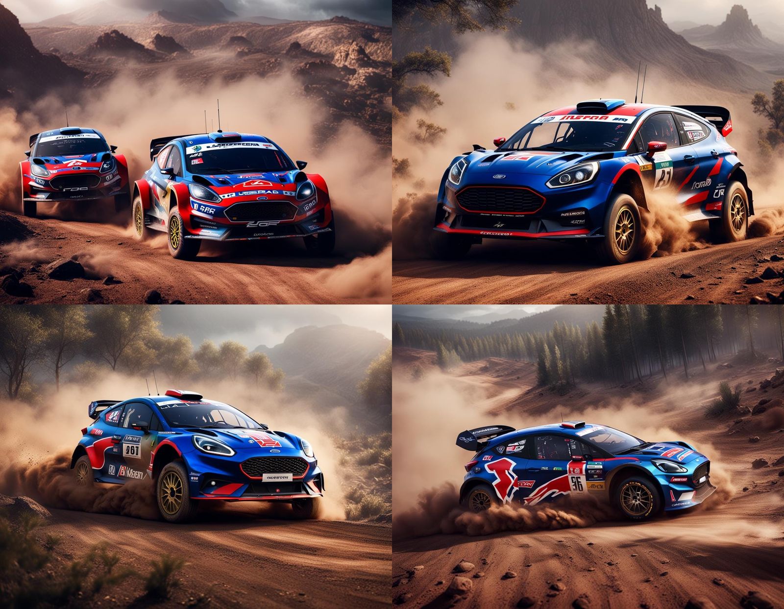 Ford Puma Rally 1 in Detailed Matte Painting