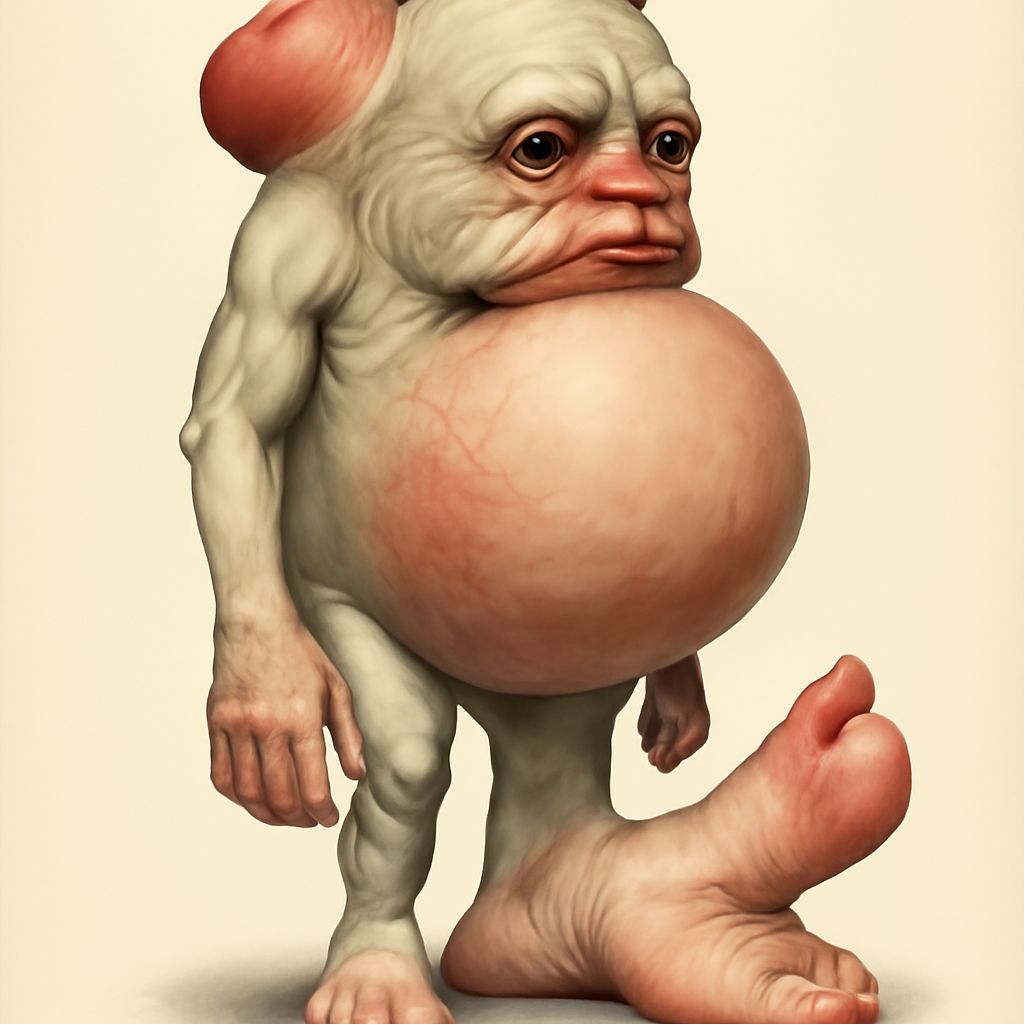 Personified Bunion: A Medically Accurate Artistic Representa...