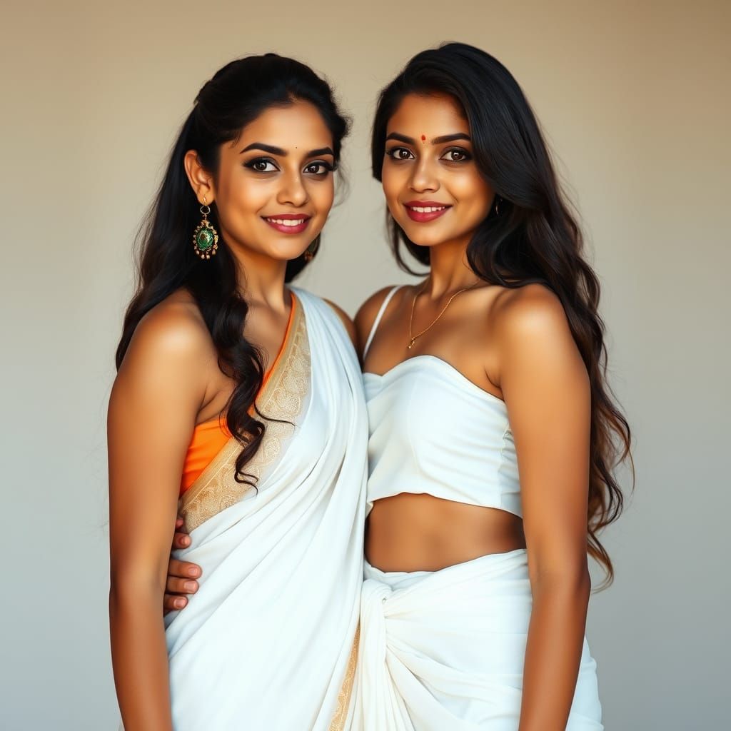 Two beautiful young Indian lesbian lady
