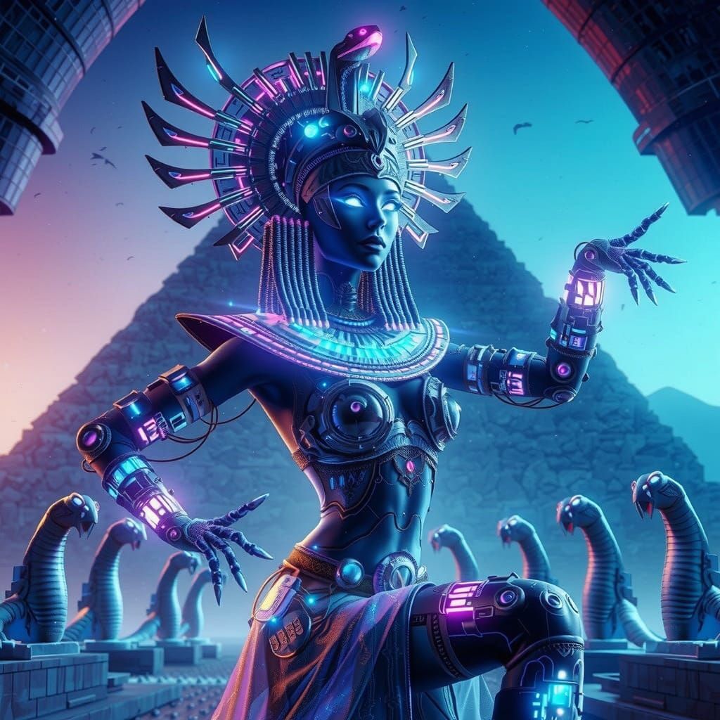 "Bailarina cyberpunk"