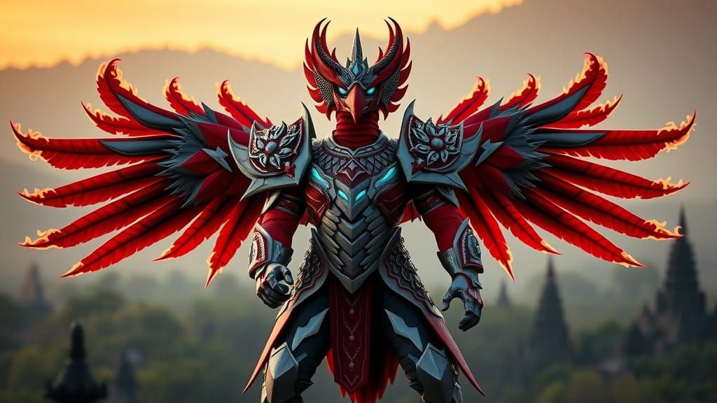 Majestic Garuda Guardian of Borobudur Temple