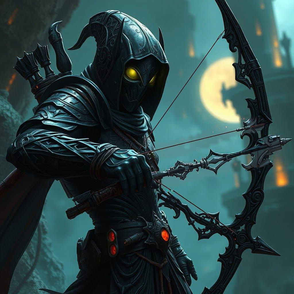 Warforged Assassin in Mystic, High-Fantasy Realm