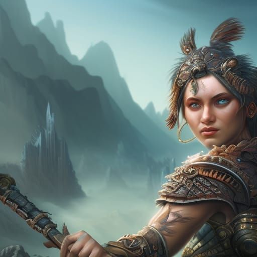 Fantasy Warrior Concept Art in Deep Color