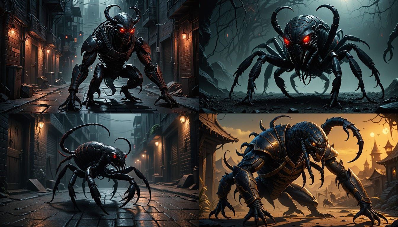 Human Scorpion Hybrid Creature