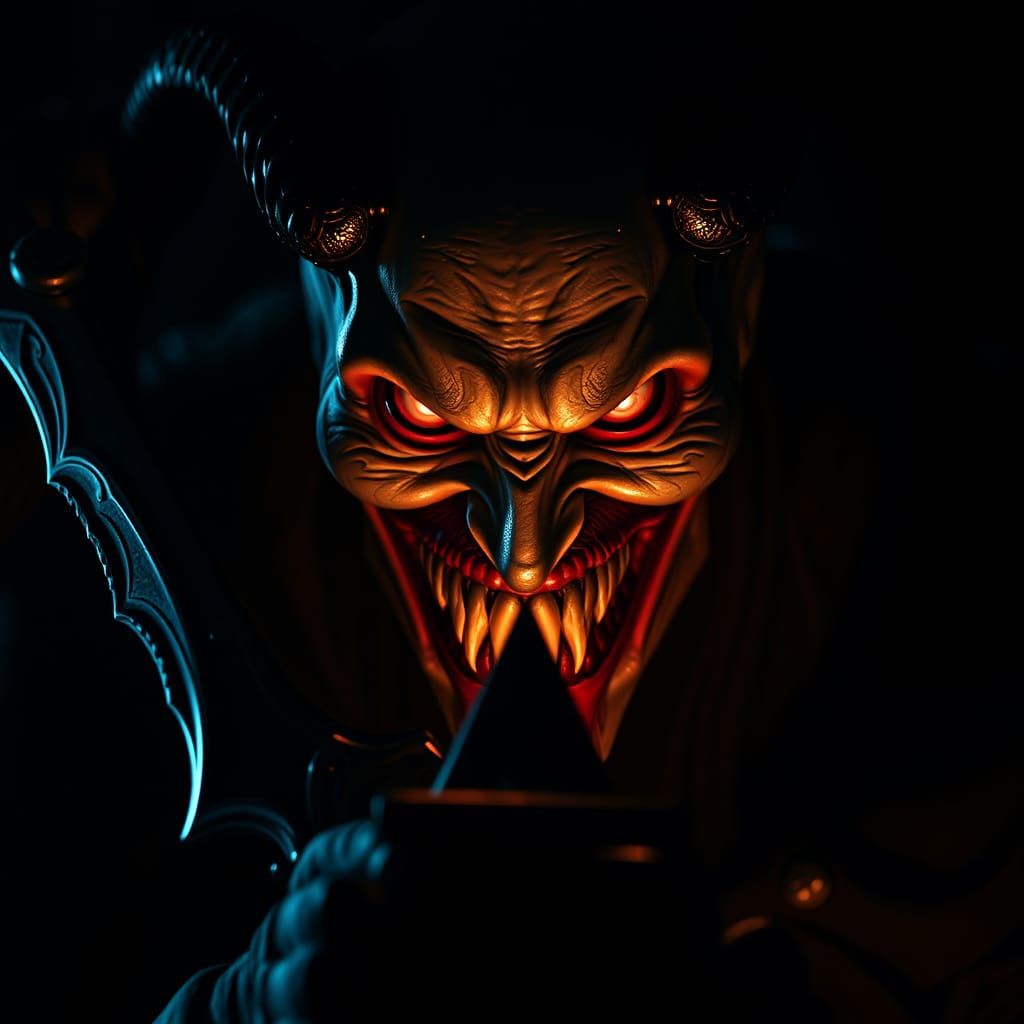 Knull, God of Symbiotes, in Hyperphotorealistic Action