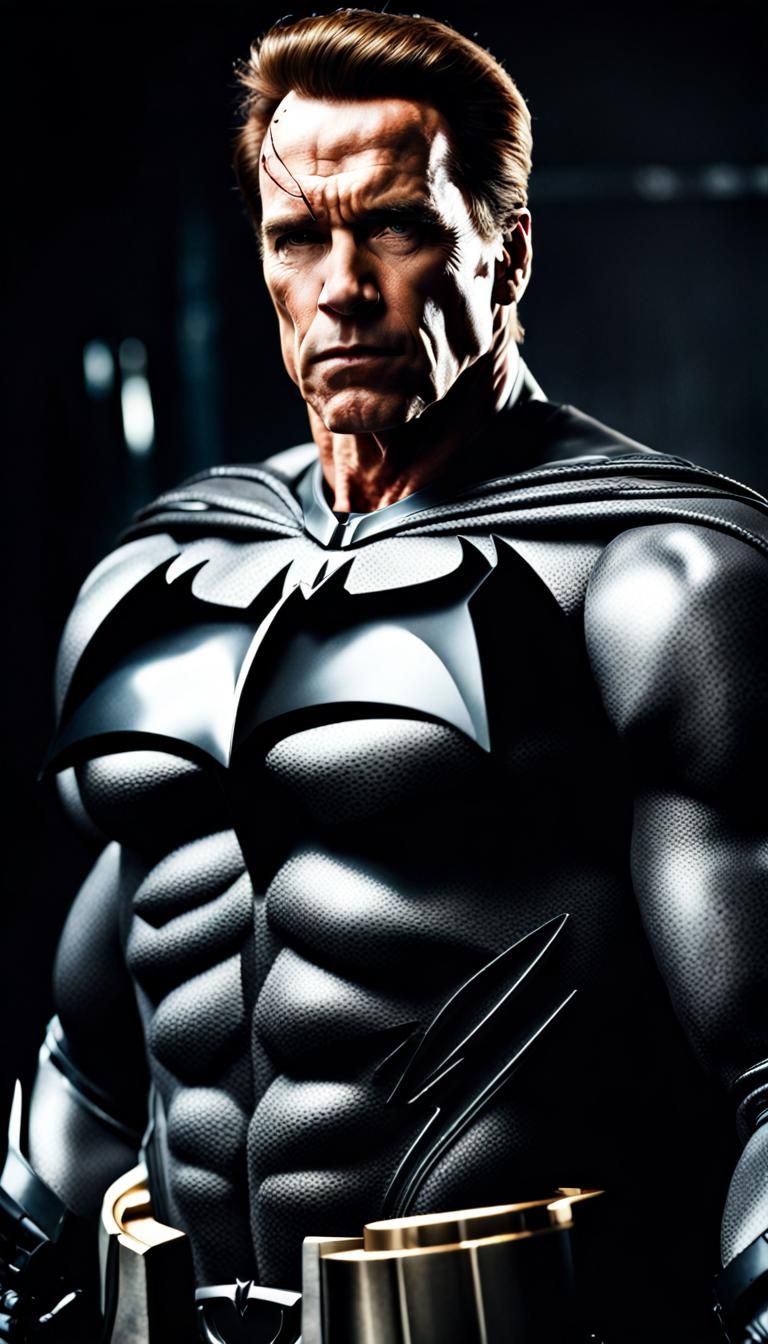 Arnold Schwarzenegger as Batman: Dark Knight Cosplay