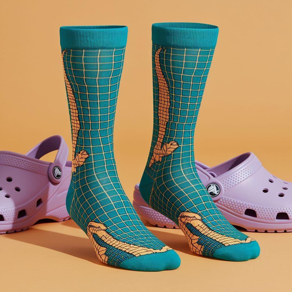 Croc Socks - to go with Crocs shoes naturally
