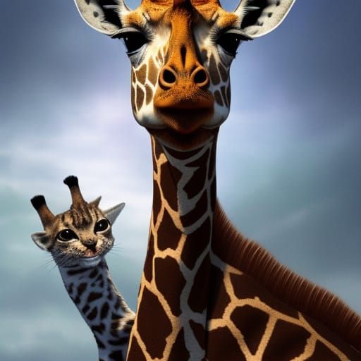 Fantastic Triple Hybrid Creature in Detailed Matte Painting