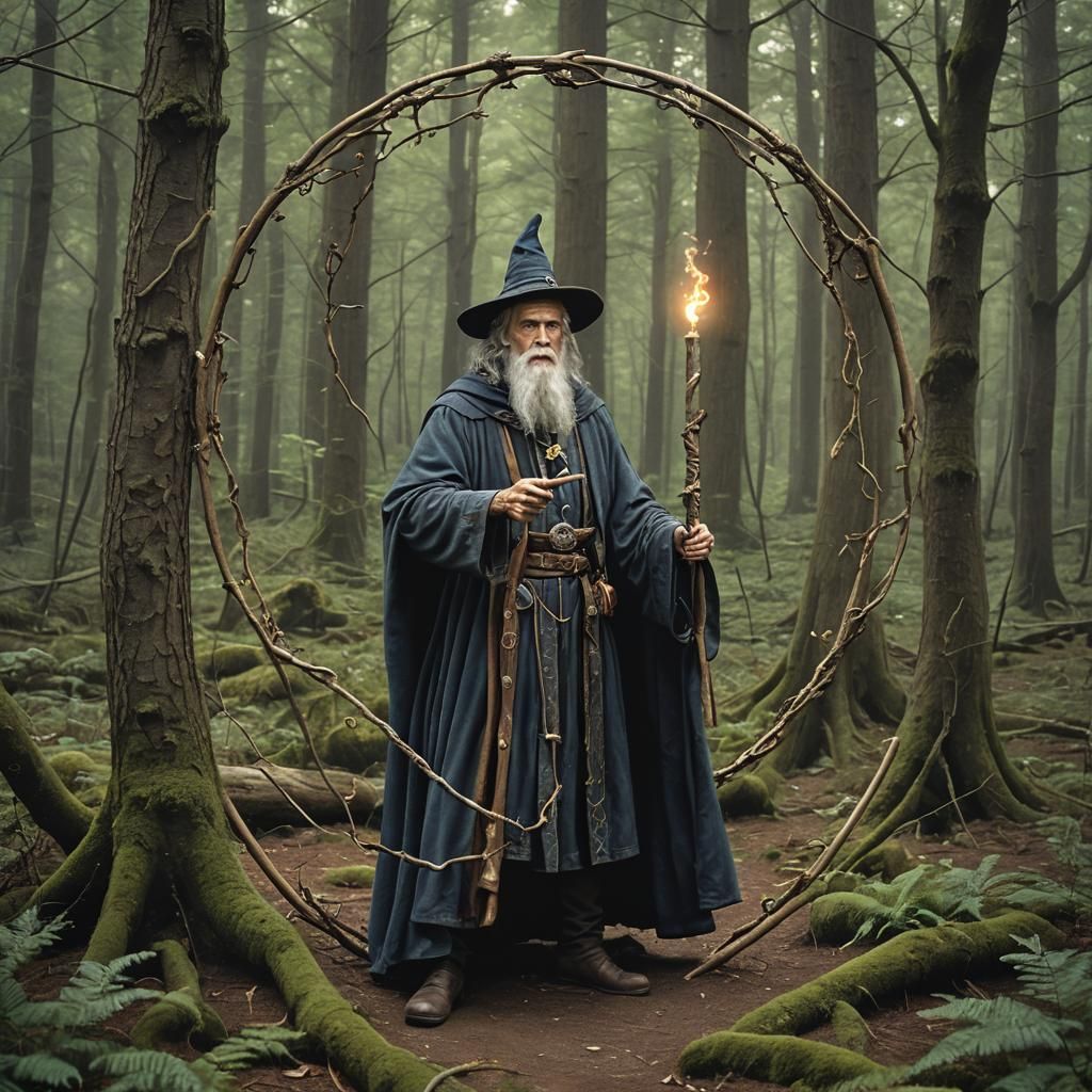 Merlin the Sorcerer in Enchanted Forest