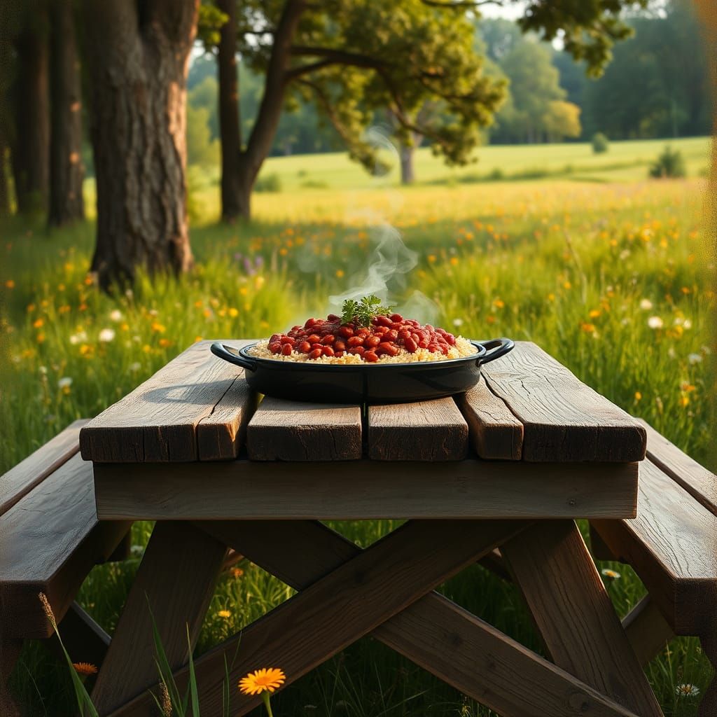 Red Beans and Rice Still Life, Old Masters Style
