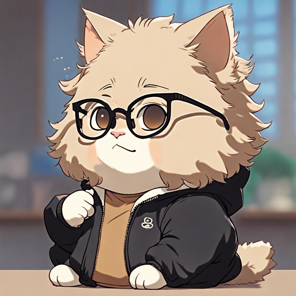 Chibi Furry Feline in Anime Style