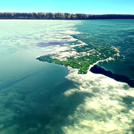 AI Generated Image of the Great Lakes