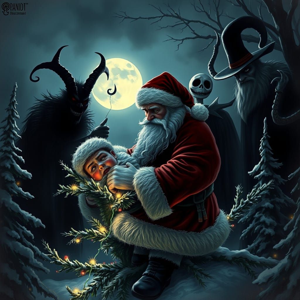 Sinister Christmas Characters Conspire Against Bound Santa C...