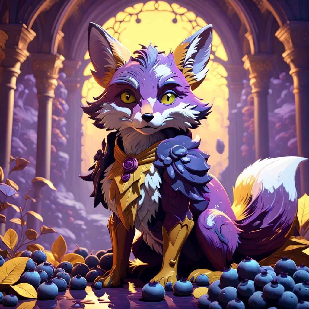 Blueberry the Fox: Dark Fantasy Concept Art