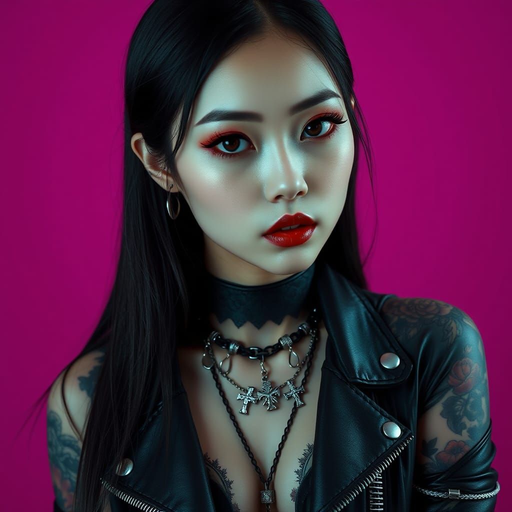 Rebel Goddess in Gothic Florals