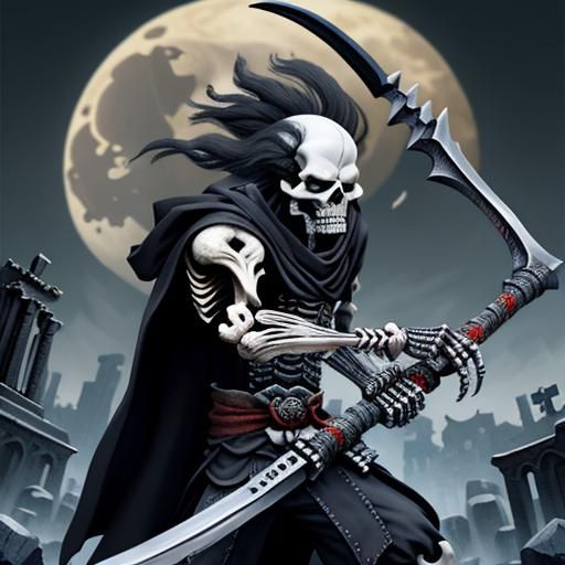 Necropolis Underworld Skeleton Nodachi